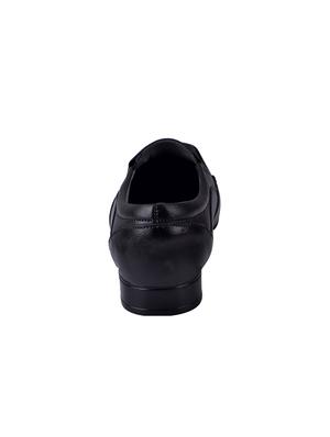 black Leather formal slip on - 13818012 - Standard Image - 3