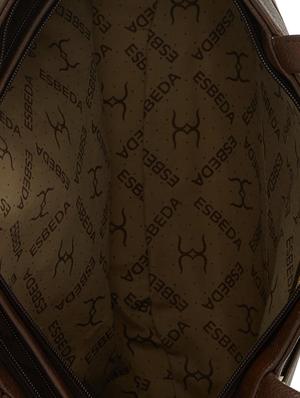 brown leatherette regular handbag - 13822293 - Standard Image - 3