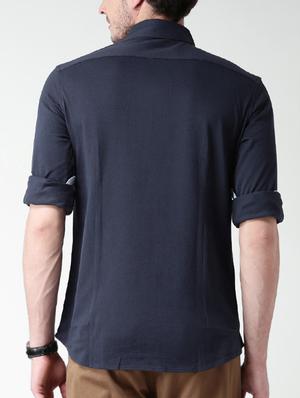 blue cotton casual shirt - 13826000 - Standard Image - 3