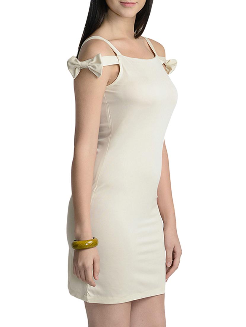 beige bodycon dress - 13833772 - Zoom Image - 3