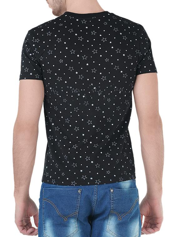 black cotton t-shirt - 13834116 - Zoom Image - 3