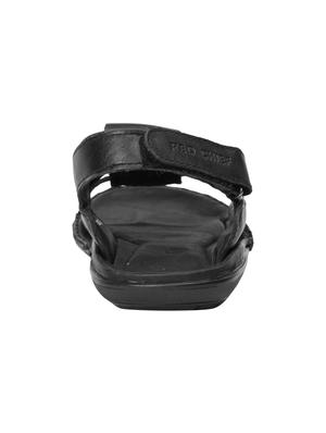 black leather back strap sandal - 13837127 - Standard Image - 3