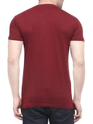 maroon cotton t-shirt - 13839391 - Standard Image - 3