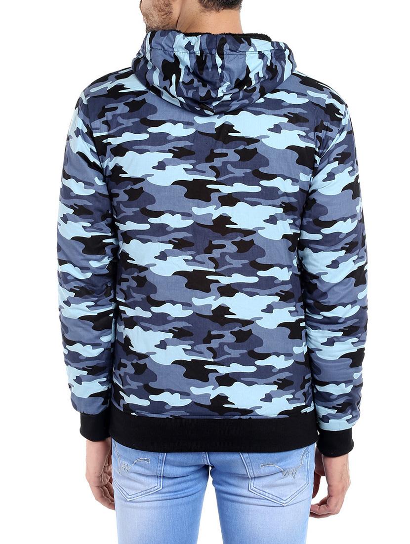 light blue cotton casual jacket - 13855335 - Zoom Image - 3