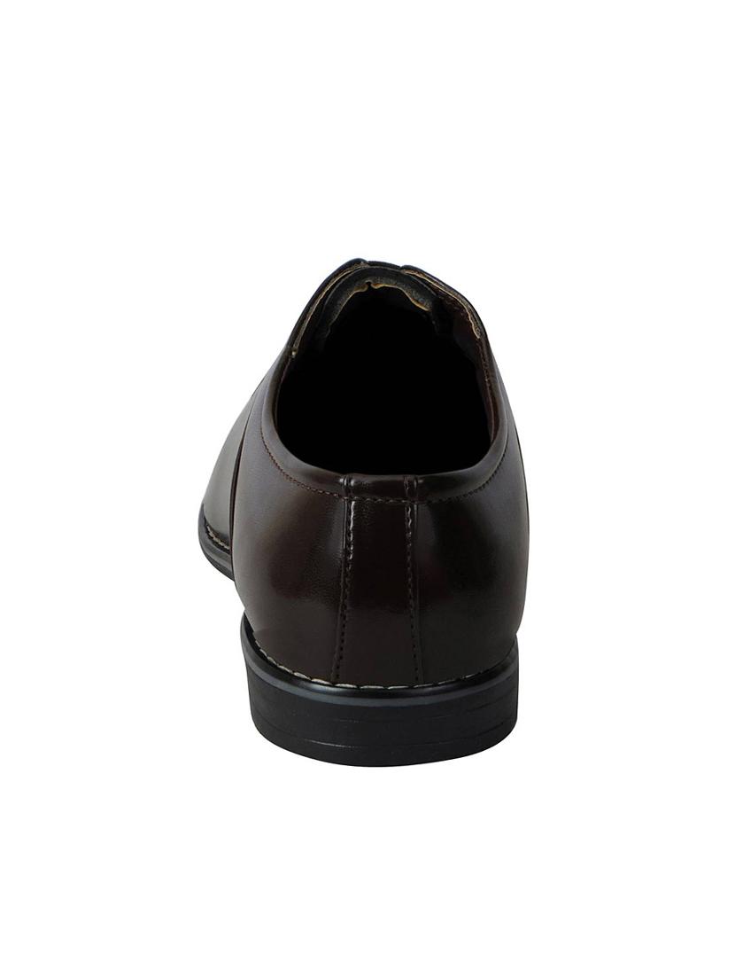 brown leather laceup oxfords - 13856061 - Zoom Image - 3