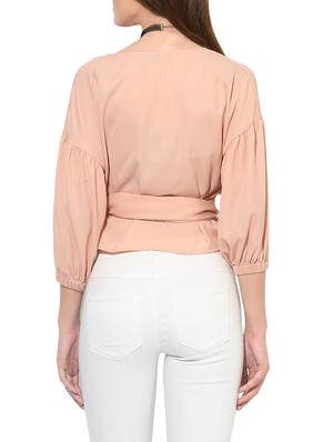 lantern sleeved wrap top - 13861433 - Standard Image - 3