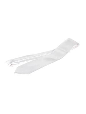 white micro fiber tie - 13865408 - Standard Image - 3