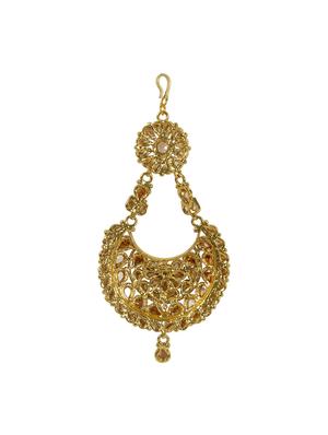 much more 22k golden polished work stunning side passa for women wedding jewelry - 13870181 - Standard Image - 3