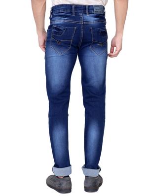 blue denim heavy washed jeans - 13877711 - Standard Image - 3