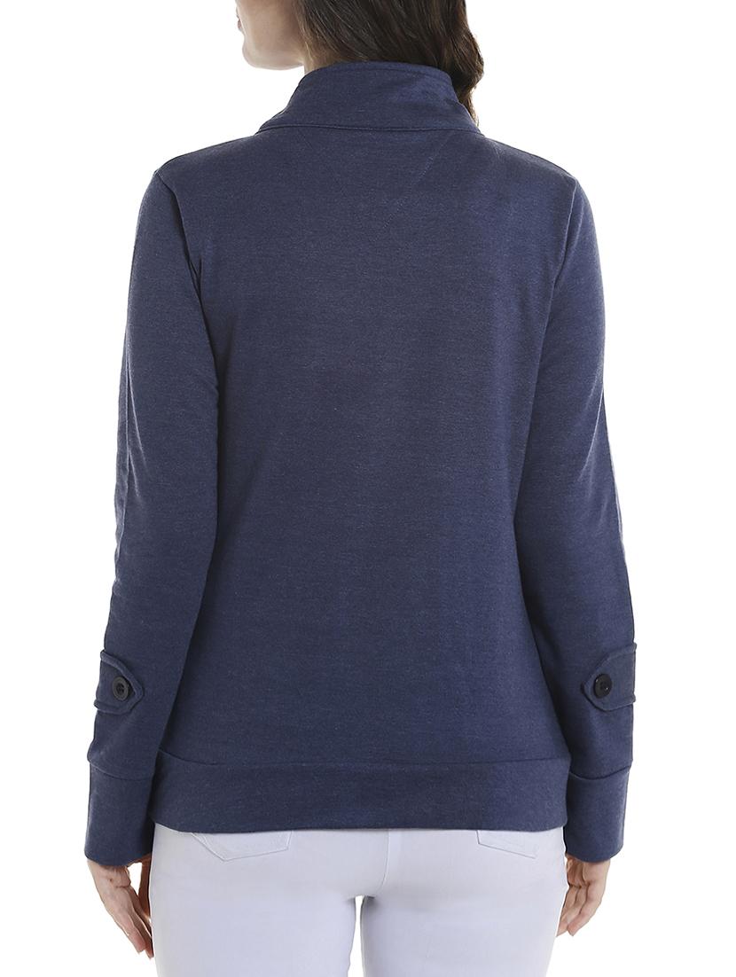 solid blue cotton jacket - 13892826 - Zoom Image - 3