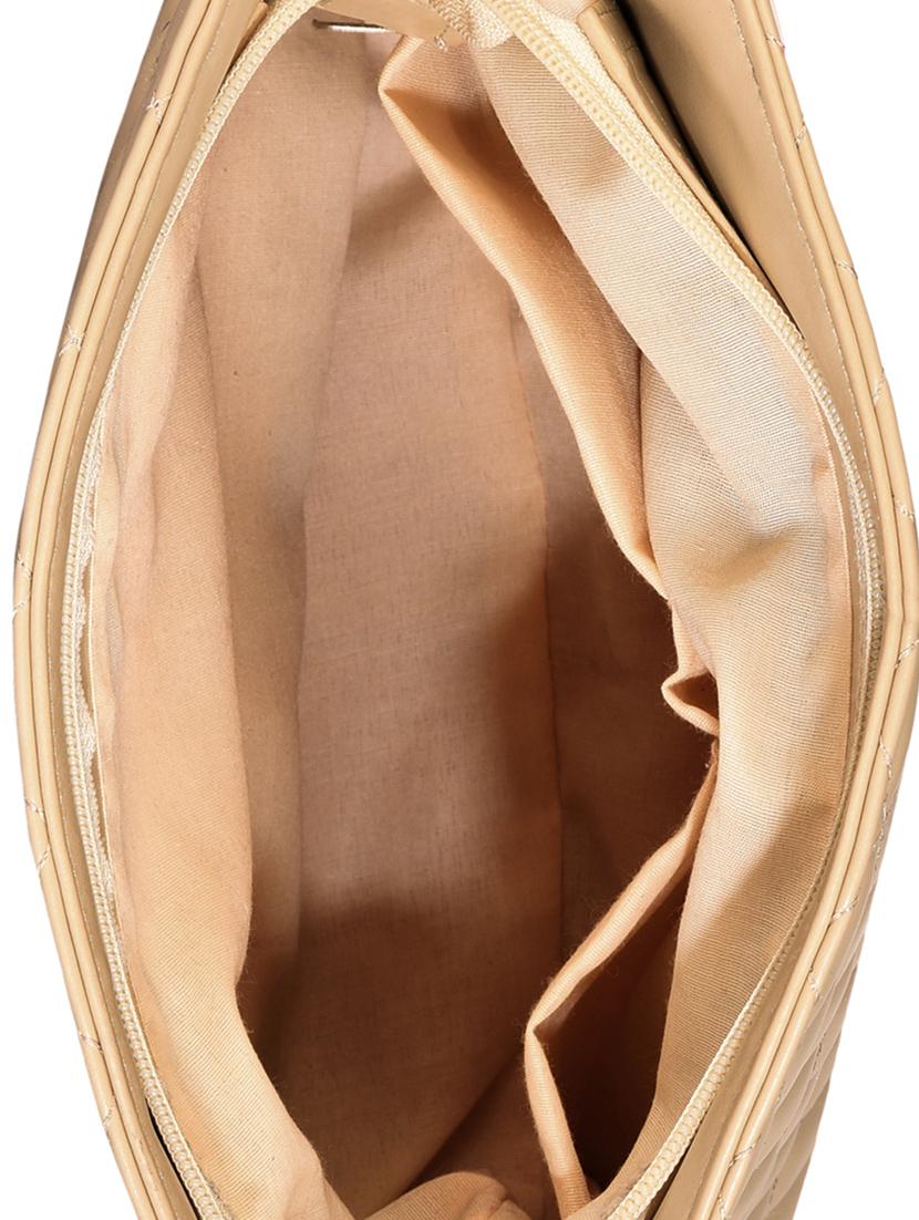beige leatherette regular sling bag - 13893756 - Zoom Image - 3