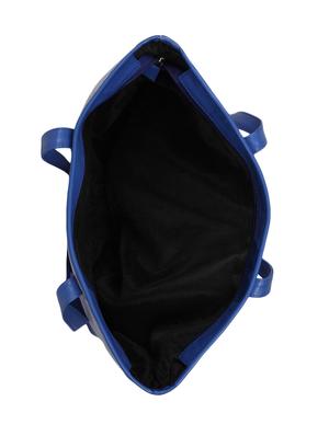 blue leatherette regular handbag - 13902139 - Standard Image - 3