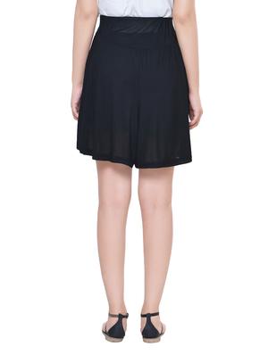 black satin skorts - 13904417 - Standard Image - 3