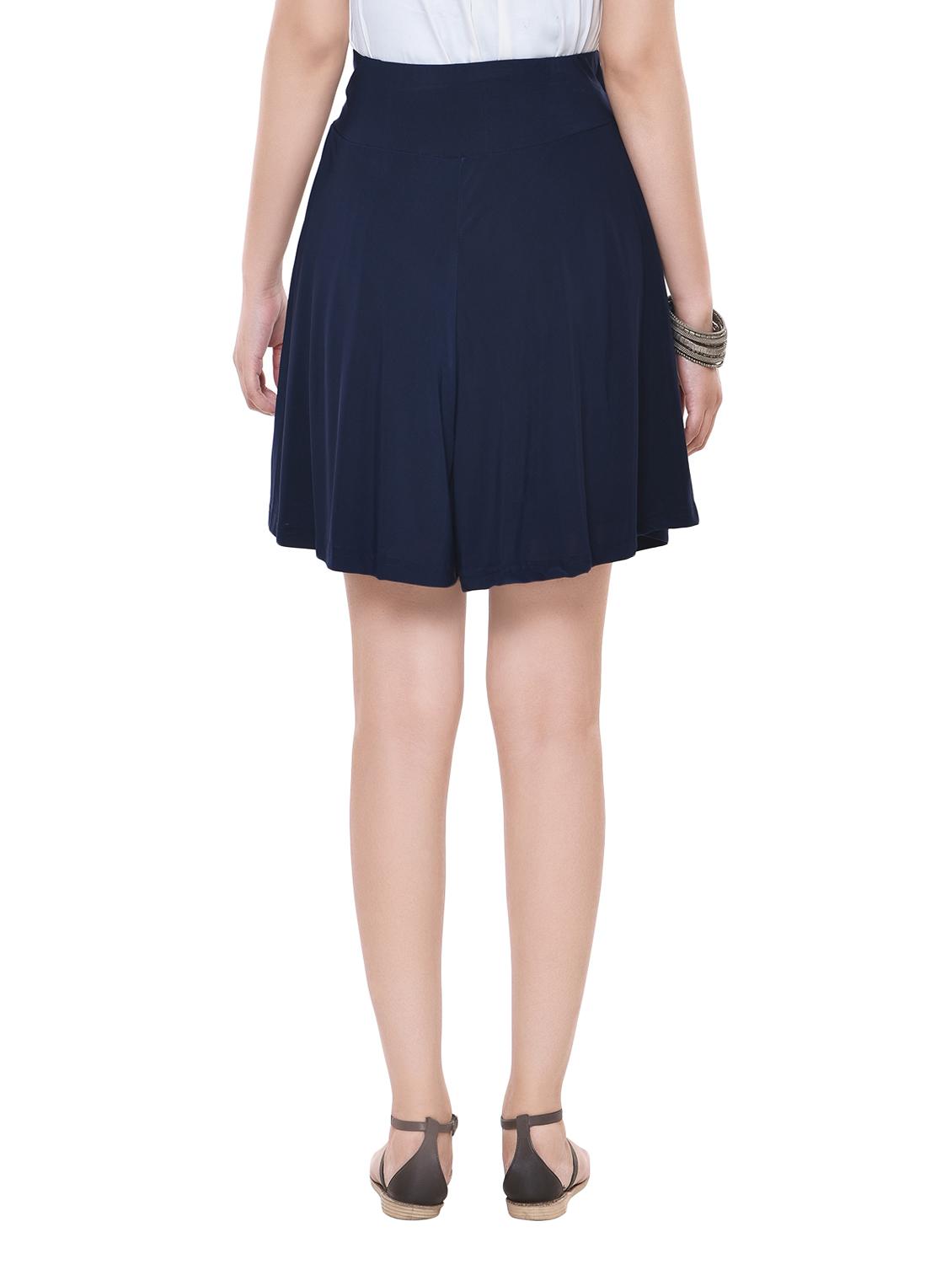navy blue satin skort - 13904420 - Zoom Image - 3