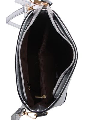 silver leatherette sling bag - 13916853 - Standard Image - 3