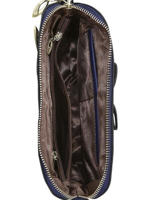 blue leatherette regular clutch - 13916883 - Standard Image - 3