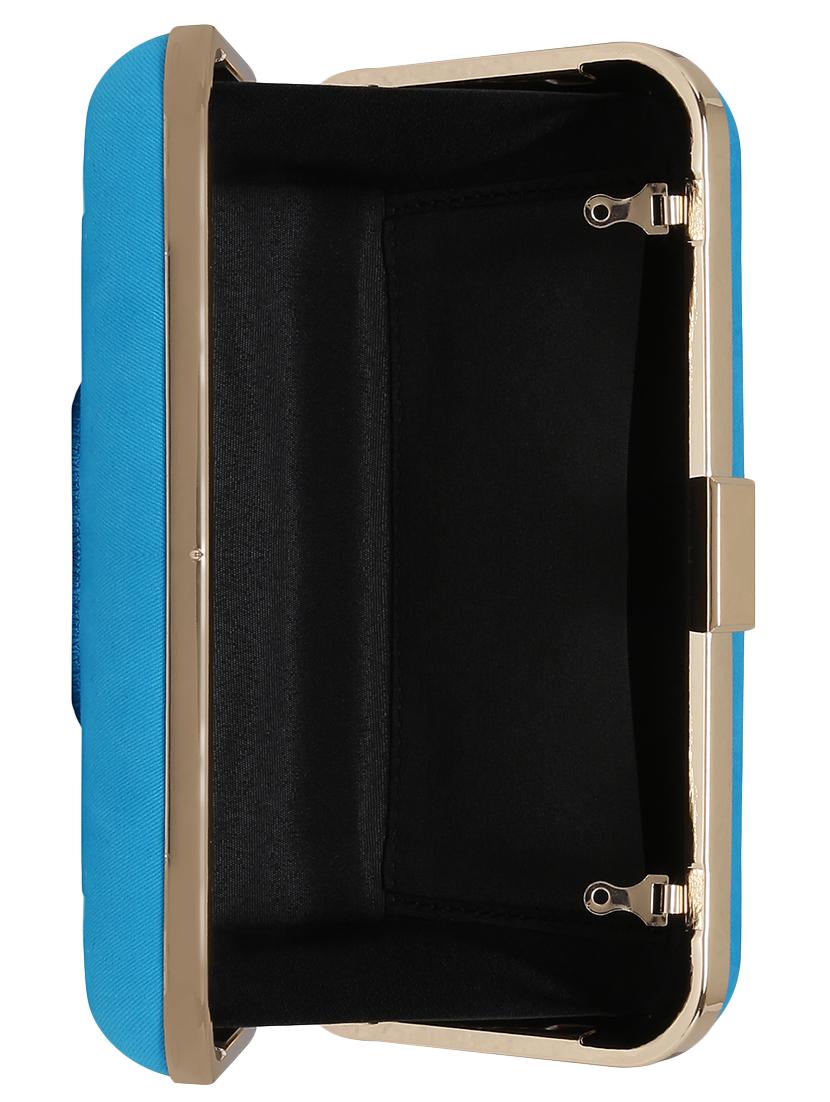 blue metal structured clutch - 13916887 - Zoom Image - 3