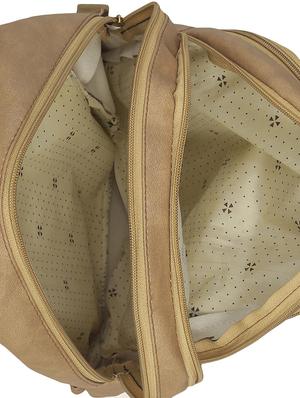 brown leatherette backpack - 13916966 - Standard Image - 3