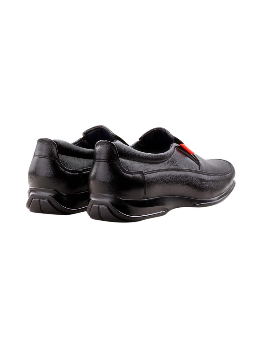 black leather formal slip on - 13924581 - Zoom Image - 3