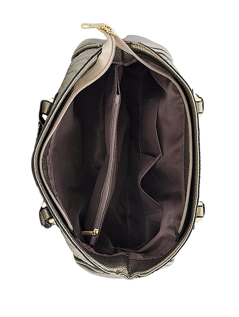 gold leatherette handbag - 13925093 - Zoom Image - 3