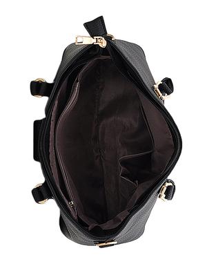 black leatherette handbag - 13925095 - Standard Image - 3