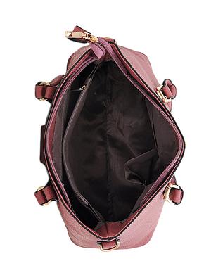 pink leatherette handbag - 13925098 - Standard Image - 3