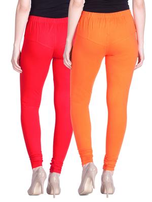 set of 2 multicolored cotton spandex leggings - 13934610 - Standard Image - 3