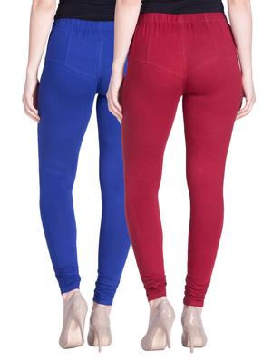 set of 2 multicolored cotton spandex leggings - 13934713 - Standard Image - 3
