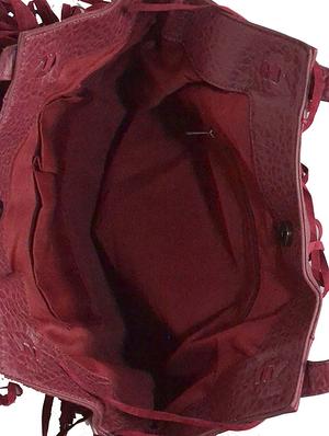 maroon leatherette regular handbag - 13939283 - Standard Image - 3