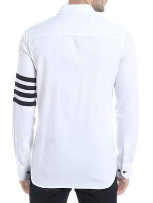 white cotton casual shirt - 13940567 - Standard Image - 3