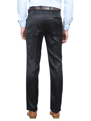 black cotton blend formal trouser - 13948636 - Standard Image - 3