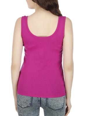 Pink cotton tank tee - 13949343 - Standard Image - 3