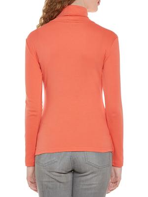 embroidered patch turtle neck top - 13949982 - Standard Image - 3