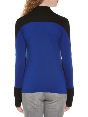thumb hole sleeved color block tee - 13949987 - Standard Image - 3