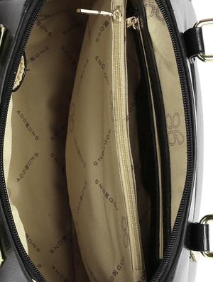 black leatherette regular handbag - 13973459 - Standard Image - 3