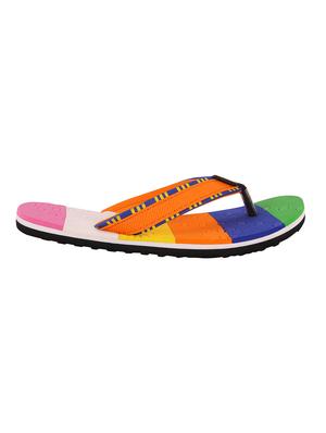 multi colored striped flip flop - 13976328 - Standard Image - 3