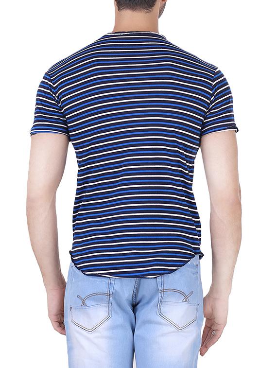 blue cotton t-shirt - 13977401 - Zoom Image - 3