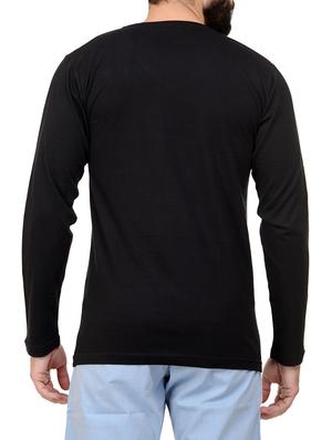 black cotton t-shirt - 13979251 - Standard Image - 3