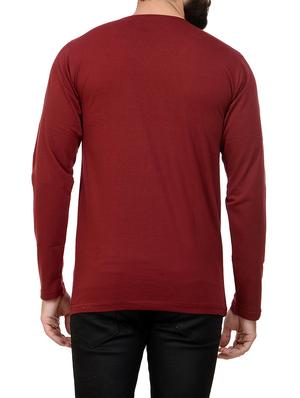 maroon cotton t-shirt - 13979257 - Standard Image - 3