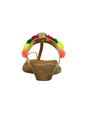 gold one toe wedge - 13988000 - Standard Image - 3