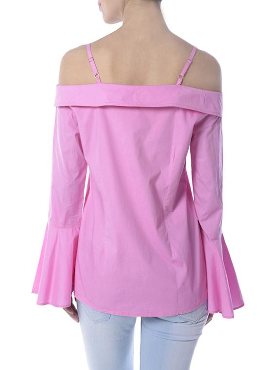 cold shoulder bell sleeved top - 13988658 - Zoom Image - 3