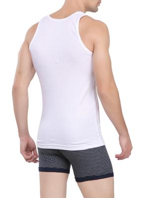 white cotton vest - 13994939 - Standard Image - 3