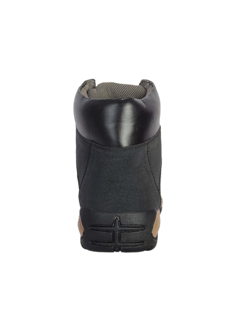 black leatherette high ankle boot - 13998000 - Zoom Image - 3