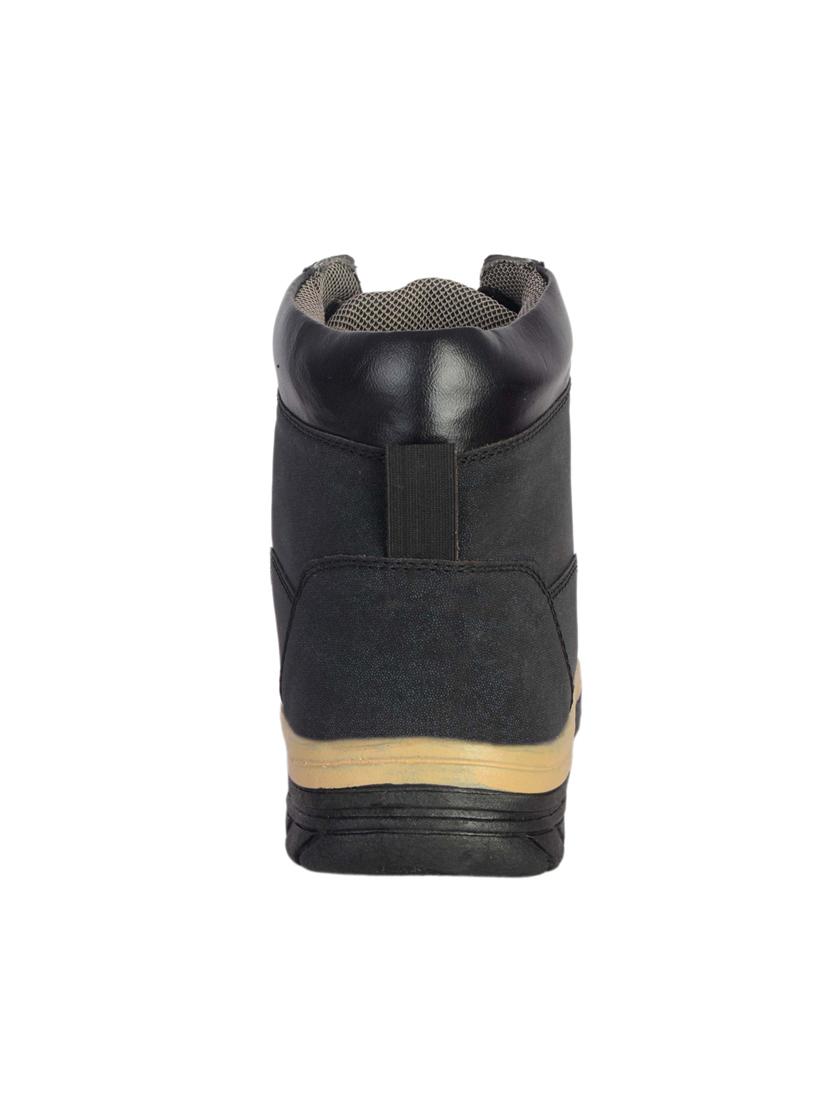 black leatherette high ankle boot - 13998001 - Zoom Image - 3
