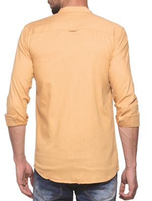 brown cotton casual shirt - 14000141 - Standard Image - 3