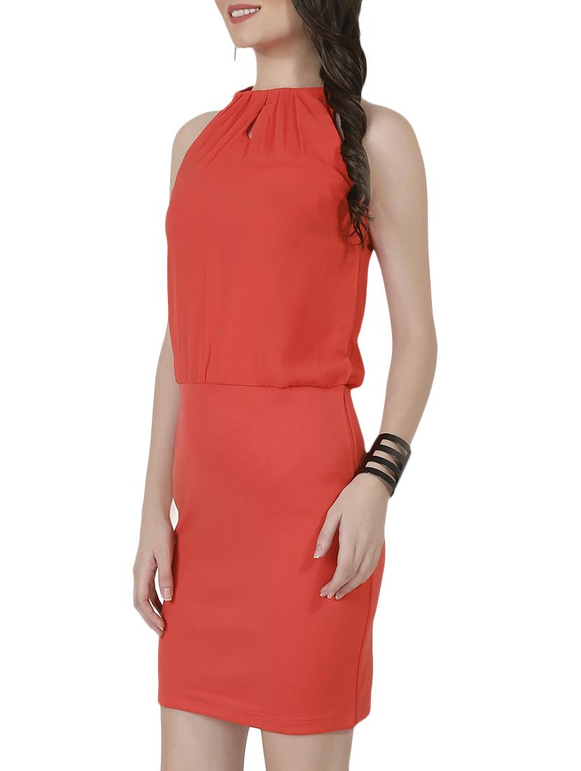 key hole neck blouson dress - 14001588 - Zoom Image - 3