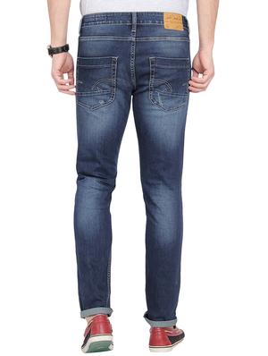 dark blue cotton washed jeans - 14042594 - Standard Image - 3