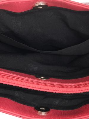 pink leatherette handbag - 14047482 - Standard Image - 3