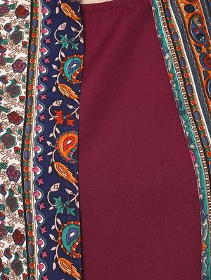 straight kurta with jacket - 14049320 - Standard Image - 3