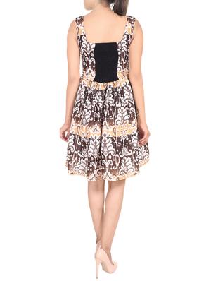 smocked detail flare dress - 14054362 - Standard Image - 3